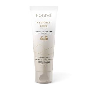 NWT Sonrei Clearly Zinq Tinted Zinc Mineral Sunscreen SPF 45